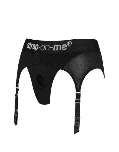 Труси для страпону з підв'обов'язками для панчіх Strap-On-Me REBEL HARNESS - M №2