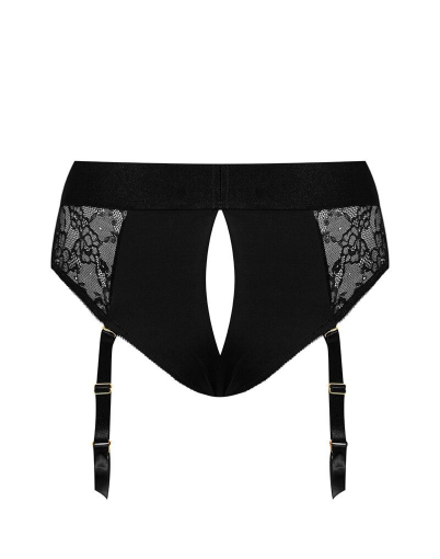 Мереживні труси для страпону з підв'язками для панчох Strap-On-Me DIVA HARNESS - M №4