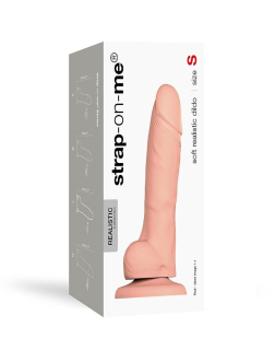 Реалістичний фалоімітатор Strap-On-Me SOFT REALISTIC DILDO Vanilla - Size S - - фото №3