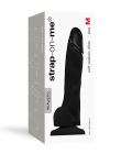 Реалістичний фалоімітатор Strap-On-Me SOFT REALISTIC DILDO Black - Size M - фото №3