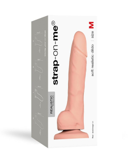 Реалістичний фалоімітатор Strap-On-Me SOFT REALISTIC DILDO Vanilla - Size M - - фото №3