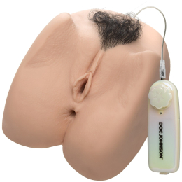 Мастурбатор з вібрацією Doc Johnson Sasha Grey ULTRASKYN Deep Penetration Vibrating Pussy&Ass - - фото №2