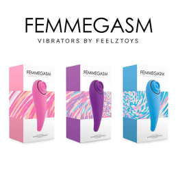 Пульсатор для клітора плюс вібратор FeelzToys - FemmeGasm Tapping & Tickling Vibrator Pink - №7