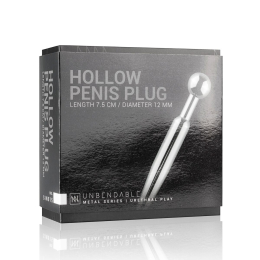 Порожнинний уретральний стимулятор Sinner Gear Unbendable – Hollow Penis Plug, довж.7,5см, діам.12мм - - фото №5