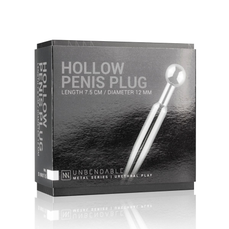 Порожнинний уретральний стимулятор Sinner Gear Unbendable – Hollow Penis Plug, довж.7,5см, діам.12мм - фото №5