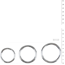 Набір ерекційних кілець Sinner Gear Unbendable – Cock/Ball Ring & Glans Ring Set - - фото №3