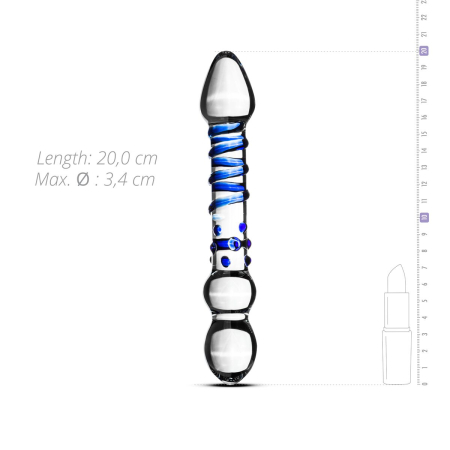 Скляний дилдо Gildo Glass Dildo No. 21 - фото №4