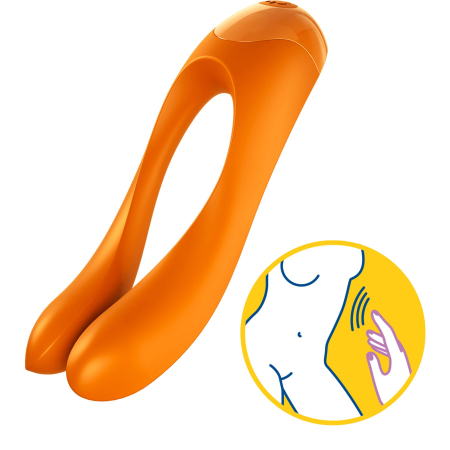 Вібратор на палець Satisfyer Candy Cane Orange - фото №5