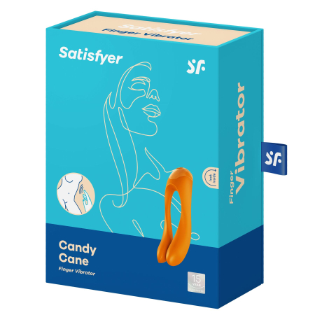 Вібратор на палець Satisfyer Candy Cane Orange - фото №6
