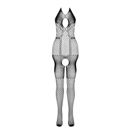 Бодістокінг з імітацією панчох Passion BS079 black - - фото №5