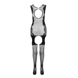 Ажурний бодістокінг з панчохами Passion BS082 black - - фото №5