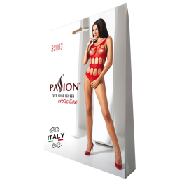 Сексуальний боді з вирізами Passion BS083 red - - фото №5