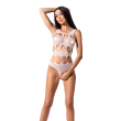 Сексуальний боді з вирізами Passion BS083 white - фото №1