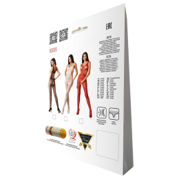 Еротичний бодістокінг з малюнком Passion BS085 white - - фото №6