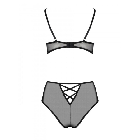 Еротичний комплект з малюнком Passion LOVELIA BIKINI L/XL, black - фото №4