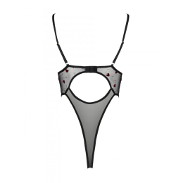 Еротичний боді з малюнком Passion LOVELIA BODY L/XL, black - - фото №6