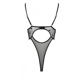 Еротичний боді з малюнком Passion LOVELIA BODY XXL/XXXL, black - №6