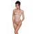 Еротичний боді з малюнком Passion LOVELIA BODY L/XL, white - фото