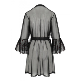 Повітряний пеньюар Passion LOVELIA PEIGNOIR L/XL, black - - фото №6