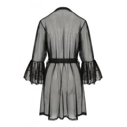 Повітряний пеньюар Passion LOVELIA PEIGNOIR XXL/XXXL, black - - фото №6