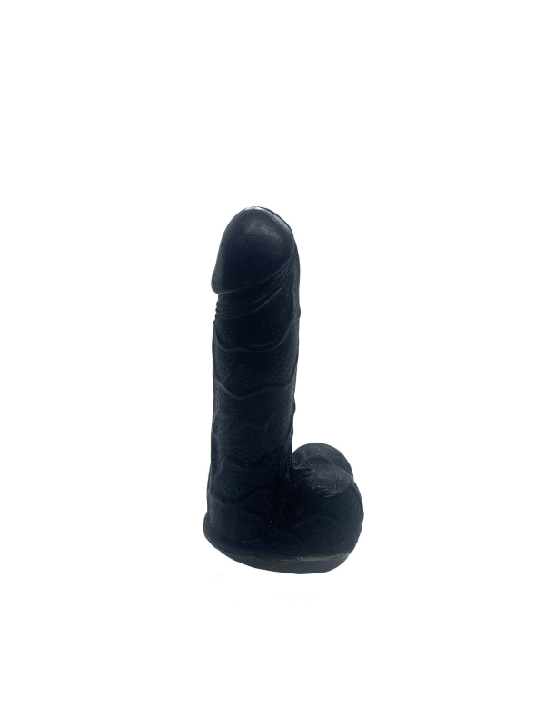 Крафтове мило-член із присоскою Чистий Кайф Black size S натуральне - фото