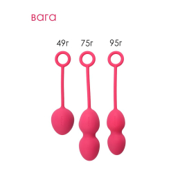 Набір вагінальних кульок зі зміщеним центром ваги Svakom Nova Plum Red - - фото №3