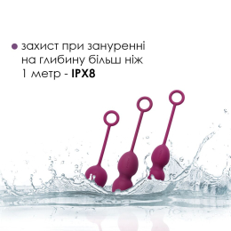 Набір вагінальних кульок зі зміщеним центром ваги Svakom Nova Violet - - фото №4