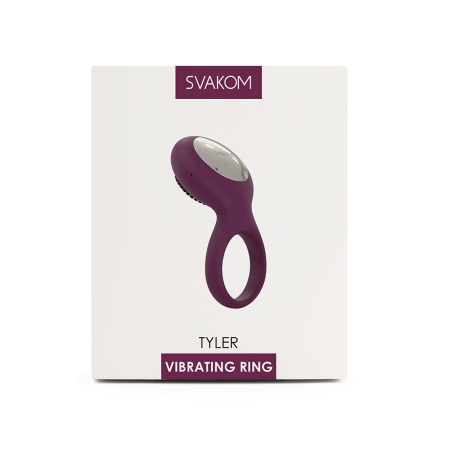 Ерекційне кільце з вібрацією Svakom Tyler Violet - фото №7