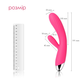 Інтелектуальний вібратор-кролик із підігрівом Svakom Angel Plum Red - - фото №2