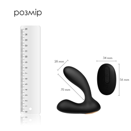 Масажер простати та вібратор точки G з пультом ДК Svakom Vick Black - - фото №2