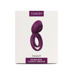 Подвійне ерекційне кільце з вібрацією Svakom Tammy Violet - - фото №7