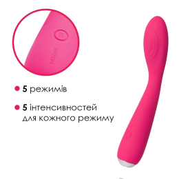 Вібратор для клітора та точки G Svakom Iris Plum Red - - фото №3