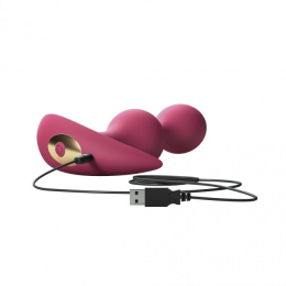 Анальний стимулятор, гнучкий з вібрацією Love To Love TWINNY BUD Plum - - фото №3