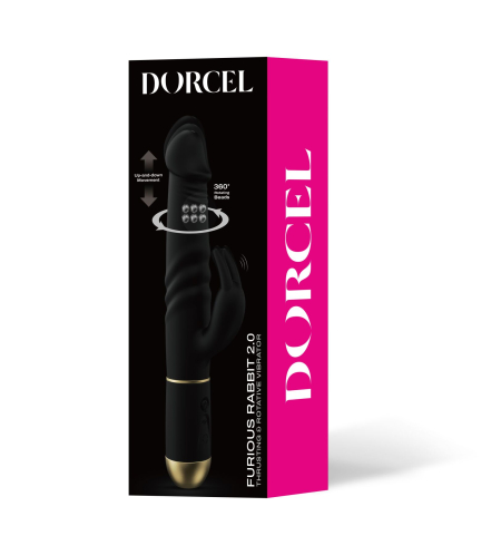 Вібратор Dorcel Furious Rabbit 2.0 зі зворотно-поступальними рухами головки, перезаряджуваний №9