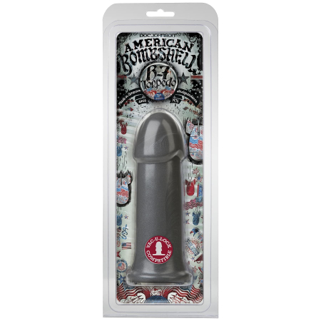 Фалоімітатор для фістингу Doc Johnson American Bombshell — B-7 Torpedo — Gun Metal - фото №2