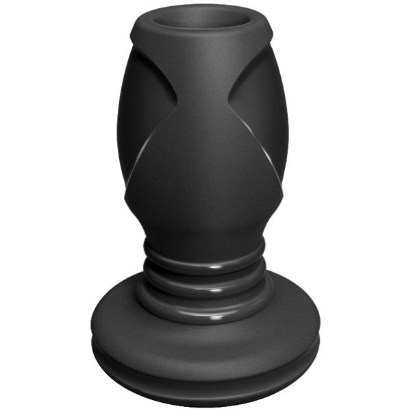 Анальний тунель Doc Johnson Platinum Premium Silicone — The Stretch — Medium — Black - фото