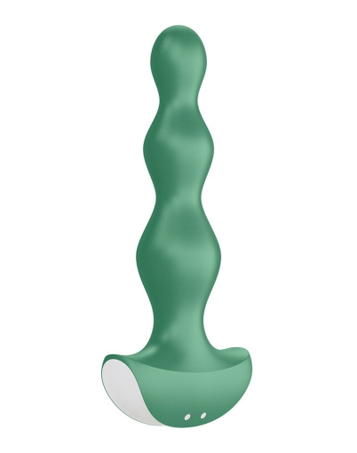 Анальний стимулятор-намистини з двома моторами Satisfyer Lolli-Plug 2 Green - фото №3