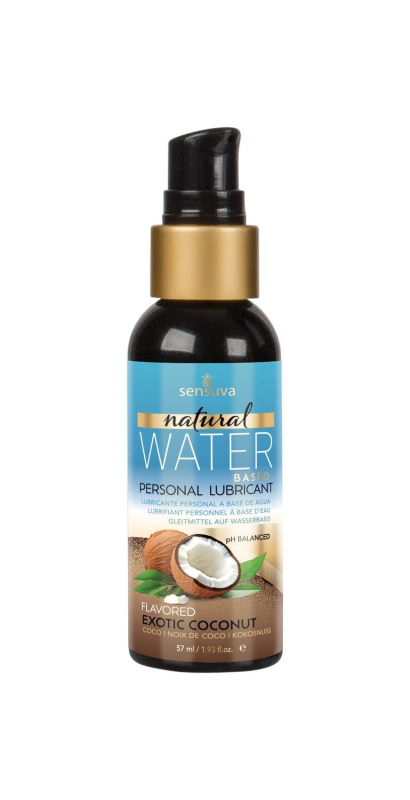 Змазка на водній основі Sensuva Natural Water-Based Exotic Coconut (57мл) без гліцерину та парабенів - фото