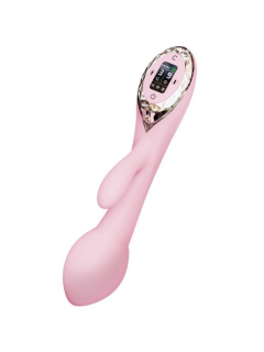 Вібратор-кролик з голівкою KISTOY A-King, що надувається, LED-екран - №2