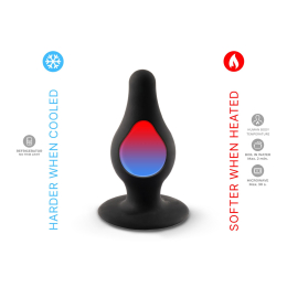 Анальна пробка SilexD (Model 2 size L) двошаровий, силікон+Silexpan, діаметр 4,5 см - - фото №2