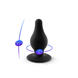 Анальна пробка SilexD (Model 2 size L) двошаровий, силікон+Silexpan, діаметр 4,5 см - - фото №3