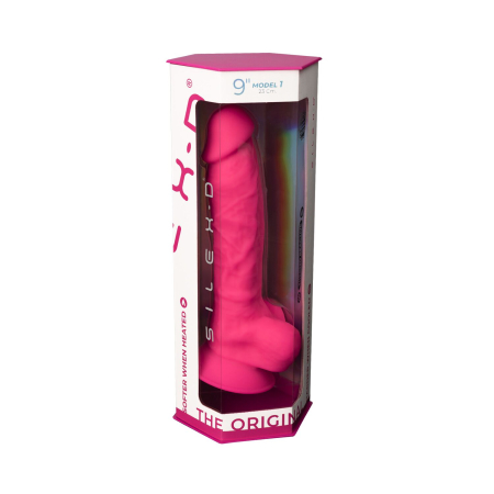 Фалоімітатор SilexD Tomas Pink (MODEL 1 size 9in), двошаровий, силікон + Silexpan, діаметр 4,9см - фото №10