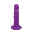 Двошаровий ділдо з вібрацією Adrien Lastic Hitsens 3 Purple, відмінно для страпона, діаметр 4 см, до - фото №1