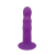Двошаровий ділдо з вібрацією Adrien Lastic Hitsens 3 Purple, відмінно для страпона, діаметр 4 см, до - фото
