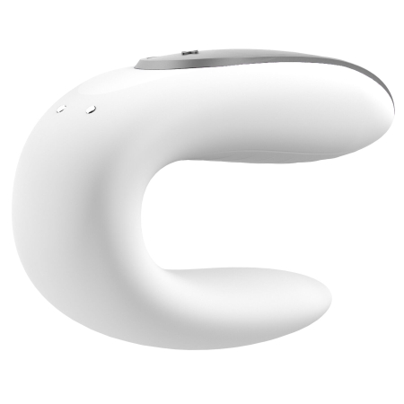 Смартвібратор для пар Satisfyer Double Fun (White) з пультом ДК №2