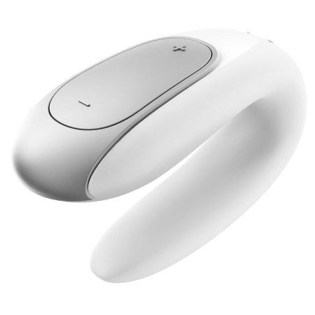 Смартвібратор для пар Satisfyer Double Fun (White) з пультом ДК №4