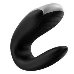 Смартвібратор для пар Satisfyer Double Fun (Black) з пультом ДК - №2
