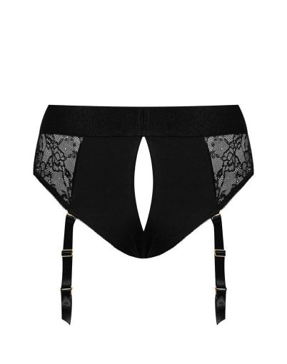 Мереживні труси для страпону з підв'язками для панчох Strap-On-Me DIVA HARNESS - XL №4