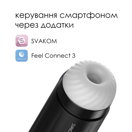 Інтерактивний смарт-мастурбатор із вібрацією та посмоктуванням Svakom Sam Neo - фото №2