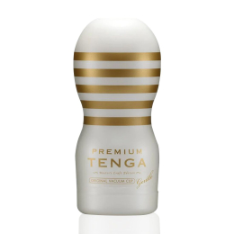 Мастурбатор Tenga Premium Original Vacuum Cup Gentle (глибоке горло) з вакуумною стимуляцією - фото